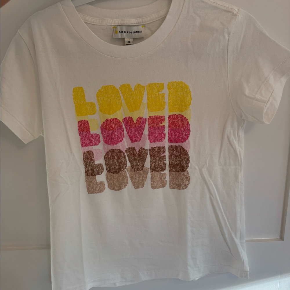 Kerri Rosenthal LOVED tee 
Never worn perfect condition